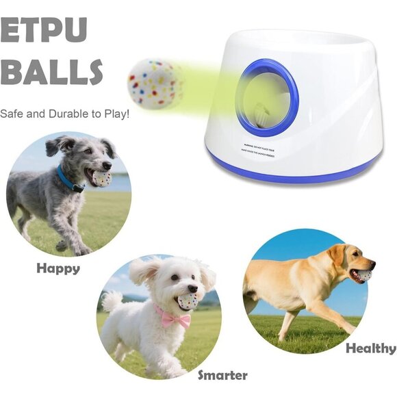 Automatic Dog Ball Launcher, Upgraded Interactive Dogs Balls Thrower for Small D - Picture 2 of 7